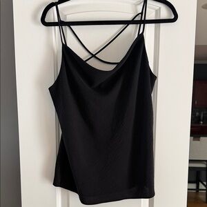 nine britton Black Strappy Cowl Camisole